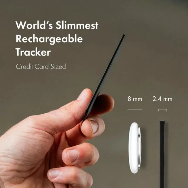 Alt view image 3 of 7 - Finder Card,Wallet Tracker Card,Rechargeable Bluetooth Tracking Card | Works with Apple Find My Wallet, Slim Wallet Locator - Credit Card-Sized Wallet Finder for Wallets, Bags & Gear
