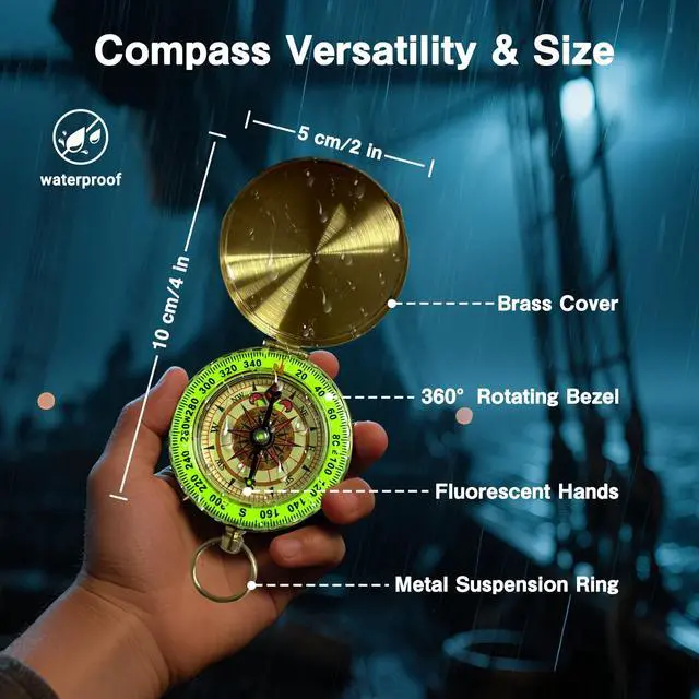 Alt view image 4 of 7 - Retro Pirate Telescope Zoomable 25x30 Spyglass Portable Collapsible Handheld Telescope Vintage Monocular for Kids & Survival Gear Compass Pocket Military Compass for Camping Boating