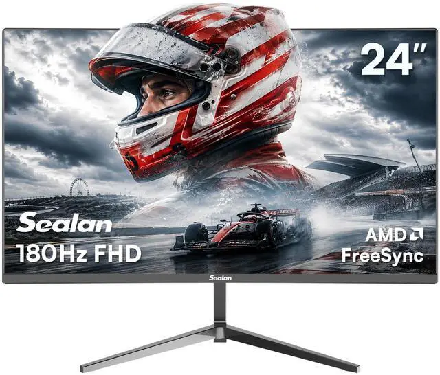 Main image of 24 Inch 180Hz Gaming Monitor, FHD(1920 x1080) | VA Panel with HDR10, FreeSync, 98% sRGB, HDMI and DisplayPort, VESA Wall Mountable for PC, Laptop
