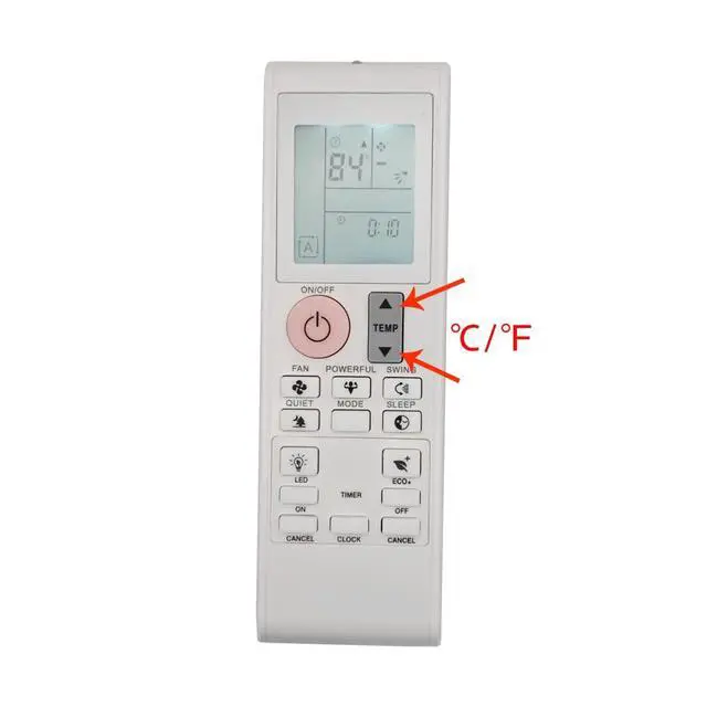 Alt view image 5 of 5 - 2531835 Replacement Remote Control for DAIKIN Air Conditional FTXN18AXVJU,FTXN24AXVJU,FTKB09AXVJU, FTKB12AXVJU, BRC52A61, BRC52A62, 2543304,FTXB09AXVJU, FTXB12AXVJU,FTKN09AXVJU, FTKN12AXVJU
