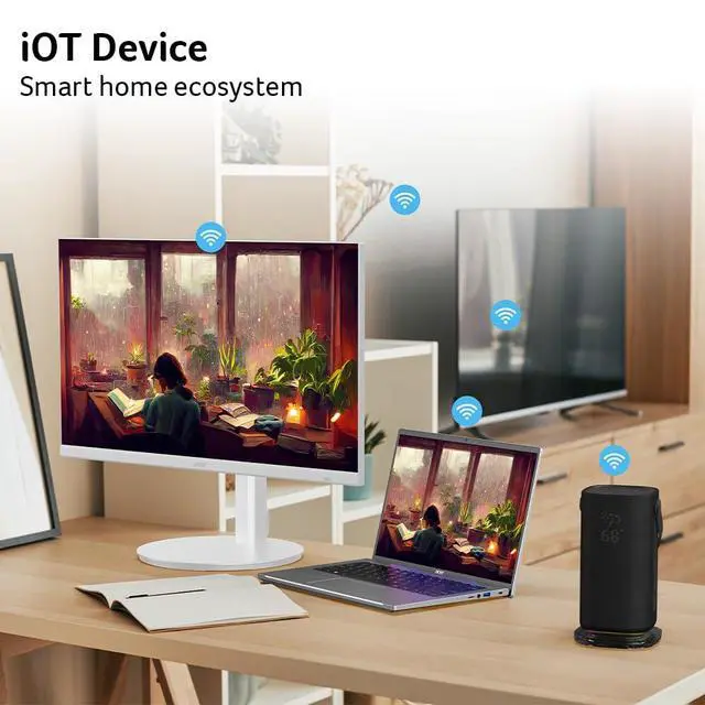 Alt view image 3 of 7 - Smart Monitor with WebOS | 27 FHD 1920 x 1080 IPS | 120Hz | Bluetooth Support | Wireless Projection | iOT Device | 2 x HDMI 1.4, 1 x Ethernet, 2 x USB 2.0 & 1 x Audio | KS272 G0wemiix