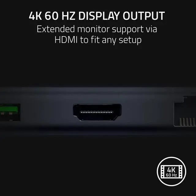 Alt view image 3 of 7 - USB-C Dock, 11-in-1 Portable Travel Hub, 85W, Black