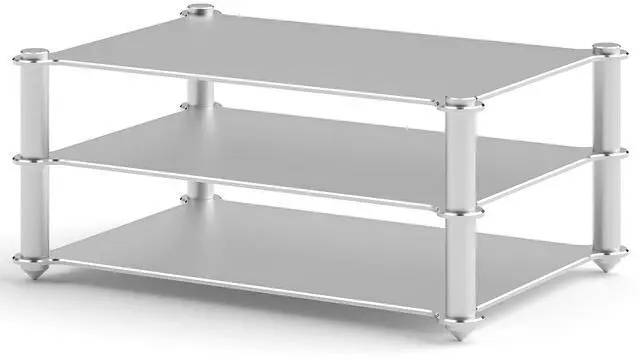 Main image of DoukAudio Aluminum Audio Rack Stand: Multi Layer Desktop HiFi Shelf for Amplifier Preamp DAC Ventilated Modular Storage Rack CNC Build Home Studio Setup