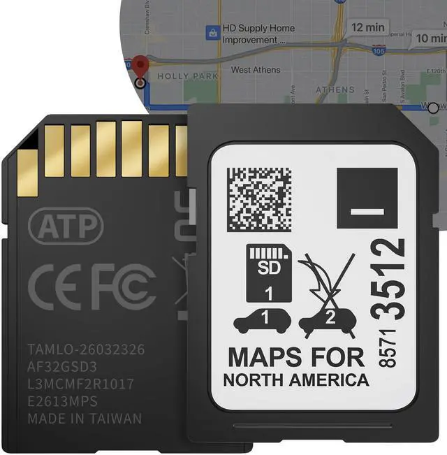 Main image of 2026 Navigation SD Card for USA/Canada/Mexico, Latest GM Navigation Map Compatible with Buick Cadillac Chevrolet GMC 2019-2024, GPS SD Card Part 8571 3512