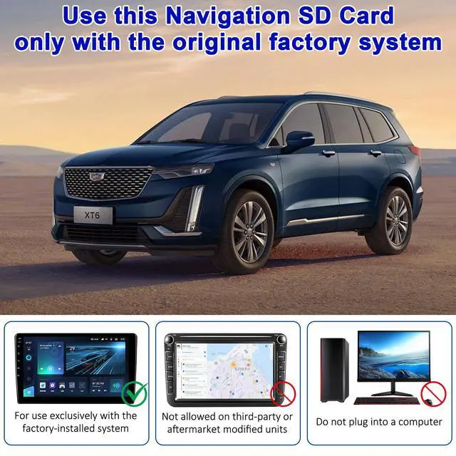 Alt view image 3 of 7 - 2026 Navigation SD Card for USA/Canada/Mexico, Latest GM Navigation Map Compatible with Buick Cadillac Chevrolet GMC 2019-2024, GPS SD Card Part 8571 3512