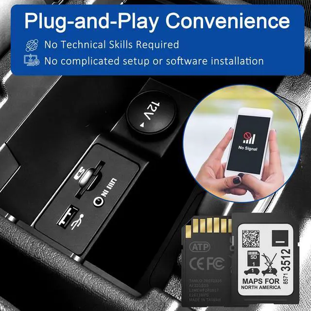 Alt view image 4 of 7 - 2026 Navigation SD Card for USA/Canada/Mexico, Latest GM Navigation Map Compatible with Buick Cadillac Chevrolet GMC 2019-2024, GPS SD Card Part 8571 3512