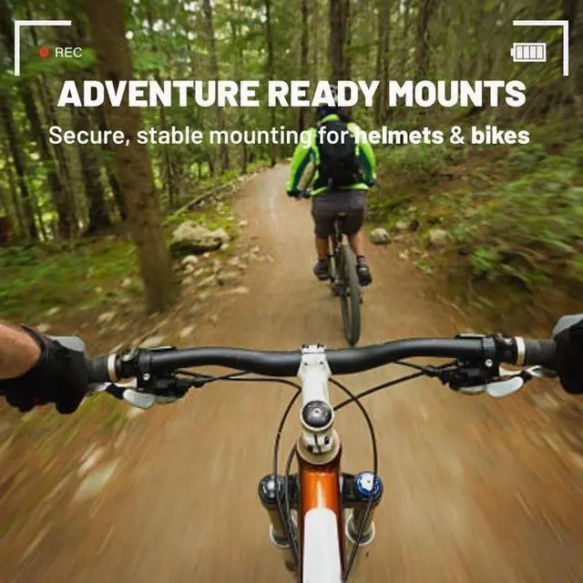 Alt view image 4 of 7 - Visus Cam Mini 4k POV Camera, 4S Vision WiFi Body Camera with 150Min Battery, Thumb-Sized Wearable Camcorder, Waterproof Helmet Cam for Motorcycle/Cycling/Vlogging, Hands-Free Recording
