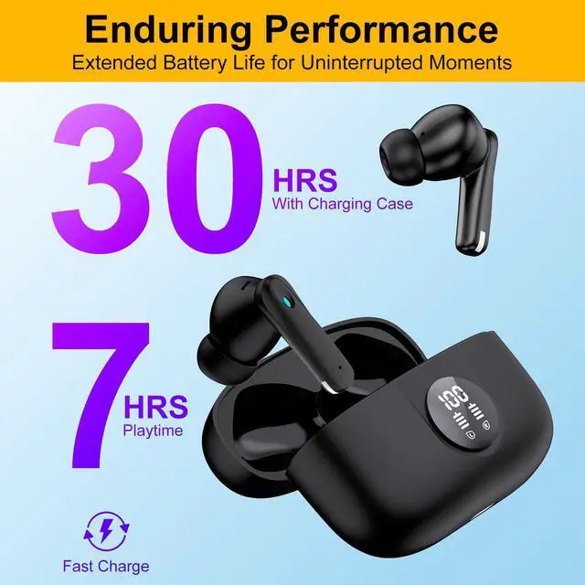 Alt view image 5 of 7 - ANC True Wireless Earbuds with Bluetooth Transmitter Set for TV Listening