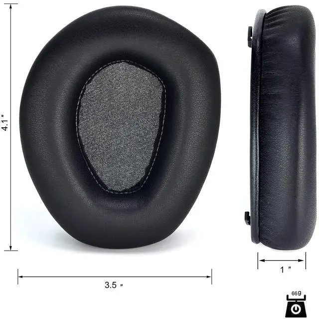 Alt view image 4 of 7 - Protein Leather Earpads for Sennheiser RS175/RS185/RS195/RS165 | Also for Sennheiser HDR175/HDR185/HDR195/HDR165/TR175 Headphones,Upgrade Quality Replacement Ear Cushion Added Thicknes