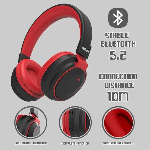 Alt view image 2 of 7 - Kids Headphones Bluetooth 5.3 Wireless Lightweight Fast Charging 68 Hours Play Time Volume Limited 85/94dB Over Ear Foldable with Built-in Mic for Toddler Boy Girl Tablet Pad Black