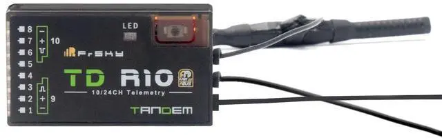 Main image of TD R10 Triple Antenna Compatible with 900Mhz and 2.4Ghz 10 Channel Low Latency Signal and Long-Range Receiver