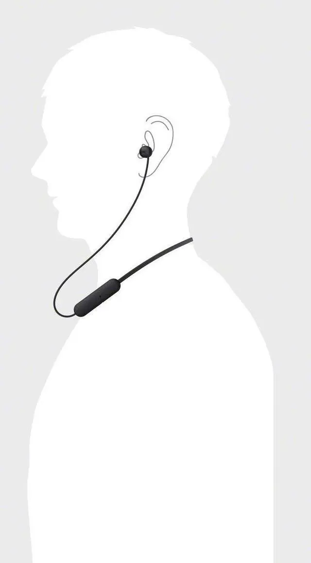 Alt view image 6 of 6 - WI-C200 Wireless Bluetooth Headphones - Black