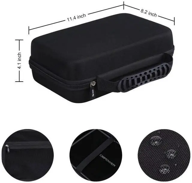 Alt view image 7 of 7 - Case Compatible with DBPOWER 11.5" / 12" Portable DVD Player, Hard Storage Bag for Accessories -Black (Case Only)