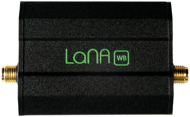 Main image of Lana WB - Ultra-Low Noise Amplifier (LNA) Module for RF & Software Defined Radio (SDR) with Enclosure & Accessories. Wideband 300MHz-8000MHz Frequency Capability w/BiasTee & USB Power Options