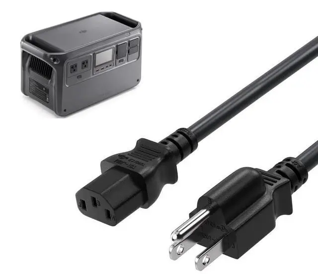 Main image of Power Station Charging Cable Cord for EF EcoFlow Delta 2,Delta 2 Max,Delta pro Portable Power Station Solar Generator Pro Power Cord 3 Prong AC Cable