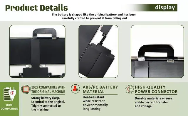 Alt view image 5 of 6 - A2797 A2941 Battery Replacement for MacBook Air 15 Inch (M2 2023) Model A2941, A3114(M3 2024) A2797 Battery, EMC 8301-66.5Wh 11.54V