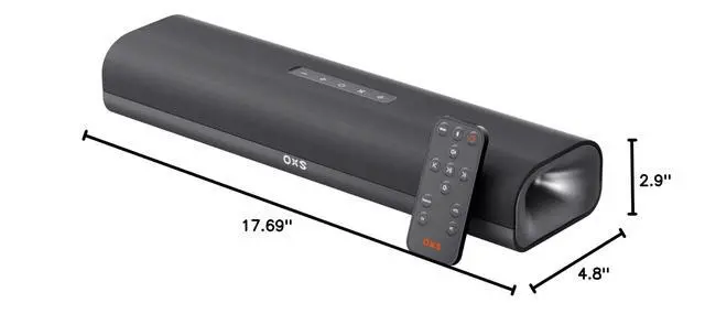 Alt view image 7 of 7 - Thunder Lite PC Gaming Soundbar, Sound Bars for TV with Virtual Surround Sound, 2 Full-Range Drivers, Bass Tube, Compact Design, HDMI/AUX/Optical Compatible, Bluetooth 5.0 Wireless Connection