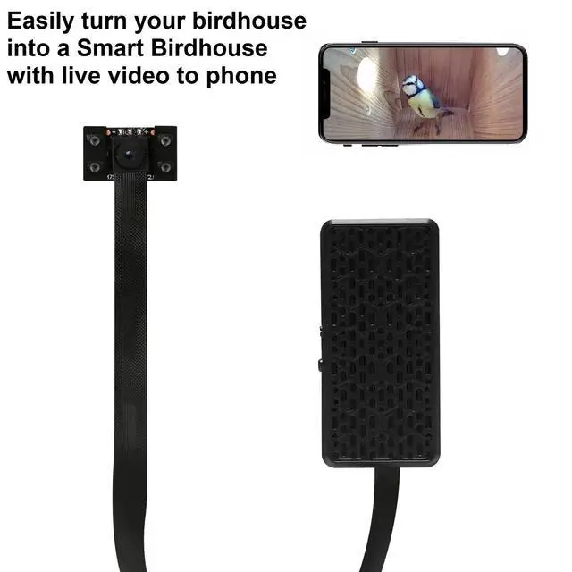 Alt view image 2 of 6 - WiFi Bird Box Camera, 4K HD WLAN, Live Video to Phone, Easy Installation to Most of Bird Box Bird House Birdhouse Feeders Nesting, for Robins, Wrens, Tree Swallows, with Night Mode, Recording