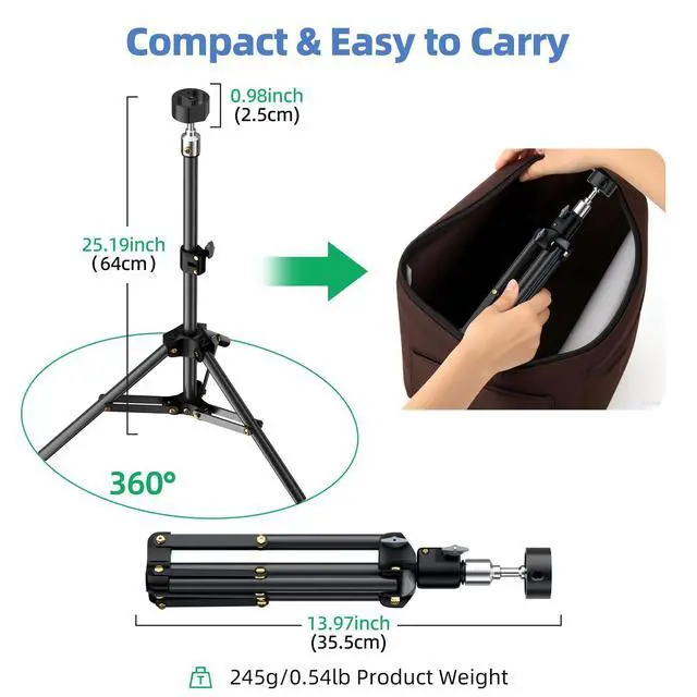 Alt view image 4 of 7 - Star-Link Mini Tripod with Adapter, for Both 2025 New&Old Version, Portable | Adjustable Tripod Mount for Starlink Mini Dish, Stand Mounting Kit for Star Link Mini for Outdoor Camping RV