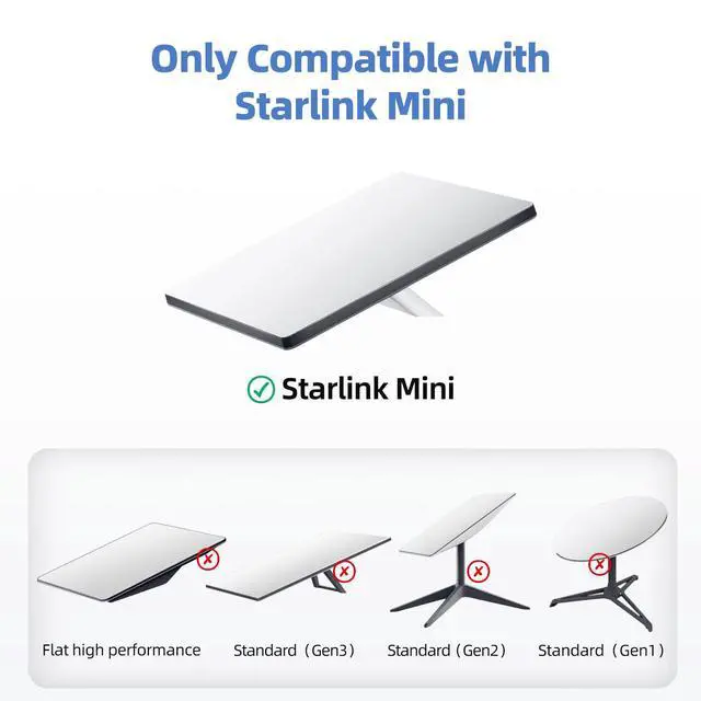 Alt view image 7 of 7 - Star-Link Mini Tripod with Adapter, for Both 2025 New&Old Version, Portable | Adjustable Tripod Mount for Starlink Mini Dish, Stand Mounting Kit for Star Link Mini for Outdoor Camping RV