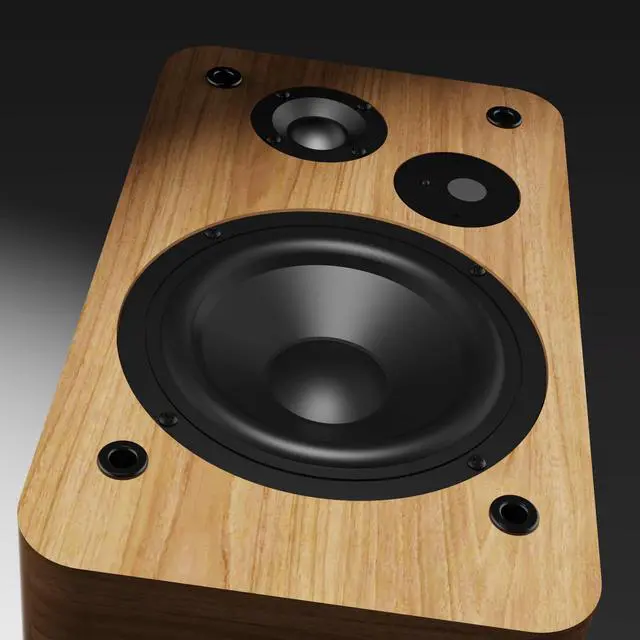 Alt view image 7 of 7 - Powered Bookshelf Speakers - Studio Monitor Bookshelf Speakers 36W RMS - Active Bookshelf Speakers,BT 5.4 Wireless Speakers USB Digital Audio Studio Monitors Compatible with Turntable,Record Player,PC