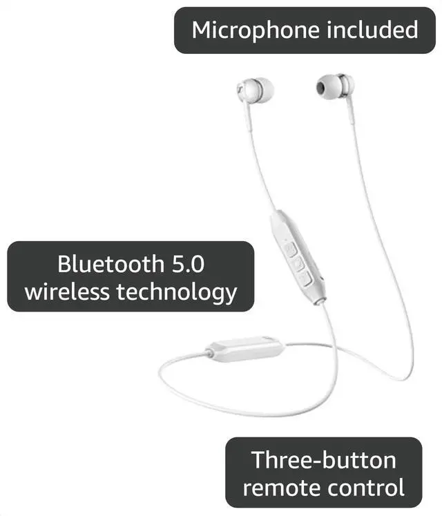 Alt view image 2 of 3 - CX 150BT Bluetooth 5.0 Wireless Headphone - 10-hour Battery Life, USB-C Fast Charging, Two Device Connectivity - White (CX 150BT White)
