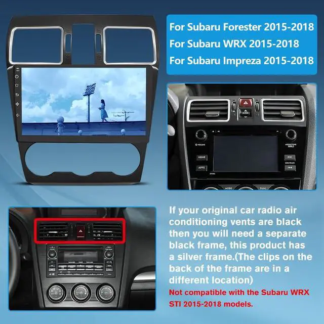 Alt view image 2 of 7 - Car Radio Stereo for Subaru Forester 2015-2018 CarPlay/Android Auto | 5G WiFi Suitable for Factory Sounds System,Wireless CarPlay/Android Auto,GPS DSP RDS,Upgrade BT 5.0 AM/FM