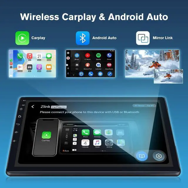 Alt view image 4 of 7 - Car Radio Stereo for Subaru Forester 2015-2018 CarPlay/Android Auto | 5G WiFi Suitable for Factory Sounds System,Wireless CarPlay/Android Auto,GPS DSP RDS,Upgrade BT 5.0 AM/FM