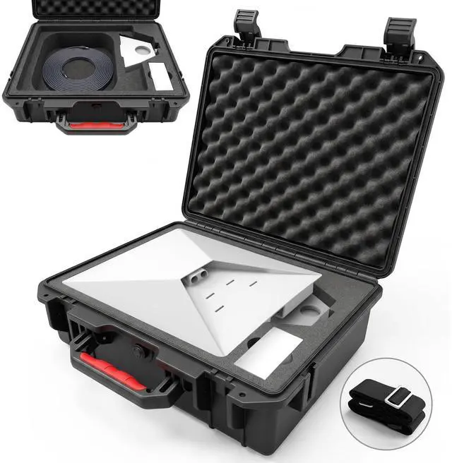 Main image of Starlink Mini Case, Waterproof Hard Case Fits Starlink Mini Accessories | Crushproof with Precision Cut Foam, Starlink Mini Storage Case with Shoulder Strap for Outdoor Travel Camping, RV Accessories