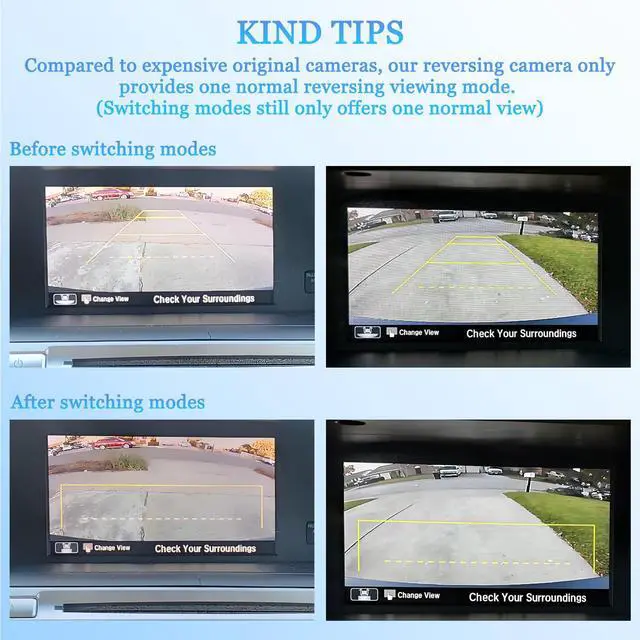 Alt view image 4 of 7 - Backup Camera for 2014 2015 2016 2017 Honda Accord Sedan EX-L Touring | 39530-T2A-A21 39530-T2A-A31 Rear View Reverse Camera Parking Assist Camera Replacement 39530-T2A-U110-M2 39530T2AU21 590-440