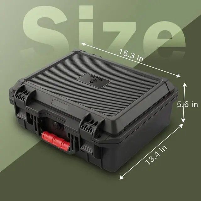 Alt view image 5 of 7 - Starlink Mini Case, Waterproof Hard Case Fits Starlink Mini Accessories | Crushproof with Precision Cut Foam, Starlink Mini Storage Case with Shoulder Strap for Outdoor Travel Camping, RV Accessories