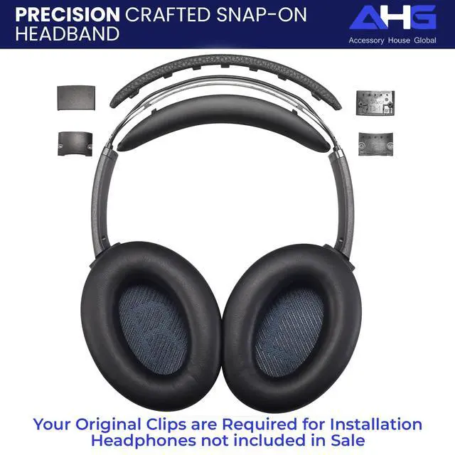 Alt view image 6 of 7 - SoundLink AE2 Ear Pads and SoundLink AE2 Headband Cushion Compatible with Bose SoundLink Around-Ear 2 (AE2) Headphones (Black). Seamless DIY Fit | Extra Thick | 3D Printed