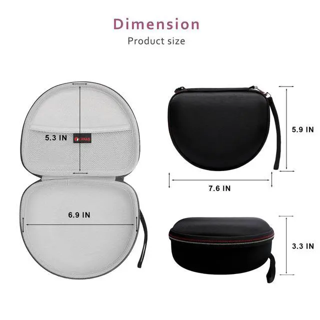 Alt view image 3 of 6 - Hard Case for JBL Junior JR 470NC/460NC/320 Kids Headphones, Gray | for iClever BTH12 HS19 BTH20 BTH22 BTH26/Candy Bila/Acer/JBL/MIDOLA/JoySpark/JLab/ADOOPE/Spiderman/EarFun/ Etc Kids Headphone
