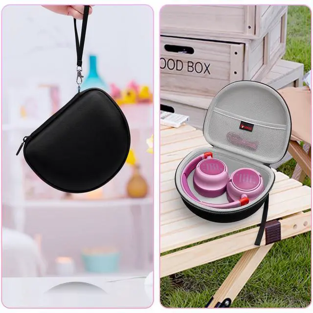 Alt view image 5 of 6 - Hard Case for JBL Junior JR 470NC/460NC/320 Kids Headphones, Gray | for iClever BTH12 HS19 BTH20 BTH22 BTH26/Candy Bila/Acer/JBL/MIDOLA/JoySpark/JLab/ADOOPE/Spiderman/EarFun/ Etc Kids Headphone