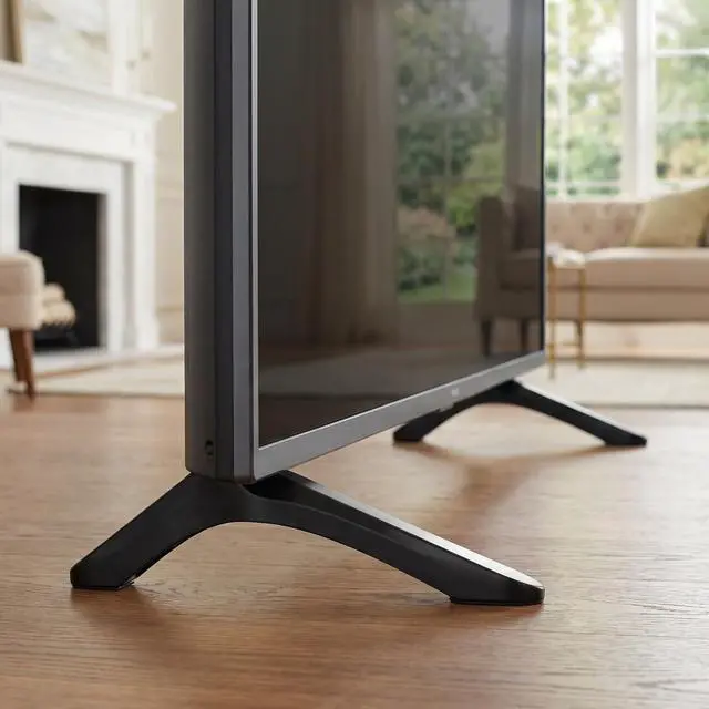 Alt view image 7 of 7 - Universal TV Stand Bracket for 32-65 Inch Flat Screen TV Stable Triangle Base TV Support Stand Tabletop Holder for Living Room Bedroom Use TV Replacement Legs