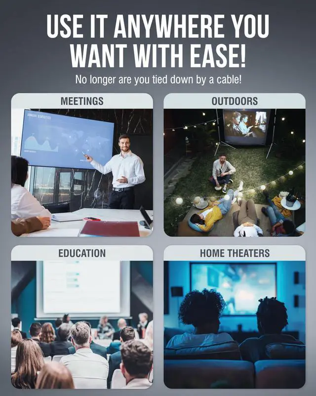Alt view image 7 of 7 - Wireless HDMI USB-C Screen Mirroring Kit, 1080p (DA-TCHR) | Transmitter & receiver; 1080p@60Hz; plug and play; USB-C to HDMI; laptop/phone to TV