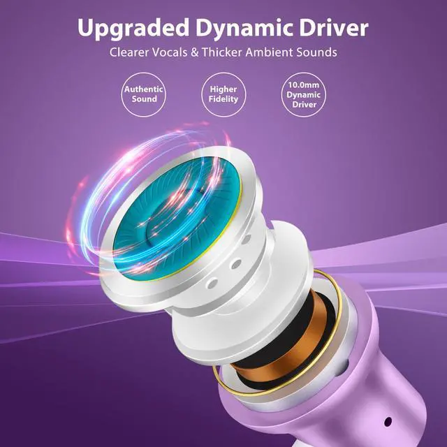 Alt view image 3 of 7 - USB C Headphones for iPhone 17 Pro Max Type C Wired Earbuds Purple | USB C In Ear Magnetic Headphone with Mic Stereo Music Corded Type C Earphone for iPhone 17 16 15 Galaxy S26 S25 for iPad Pro