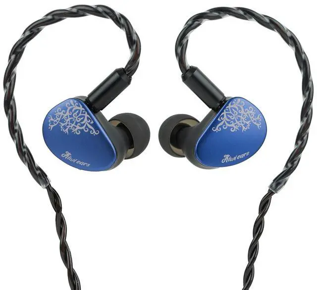 Main image of Kiwi Ears Cadenza II in Ear Monitor, 10mm Titanium Dynamic Driver IEM Earphone with KARS 2.0 for Precise Tonal Balance - CNC Aluminum Panel with Detachable 2-Pin Cable for Musicians (Blue)