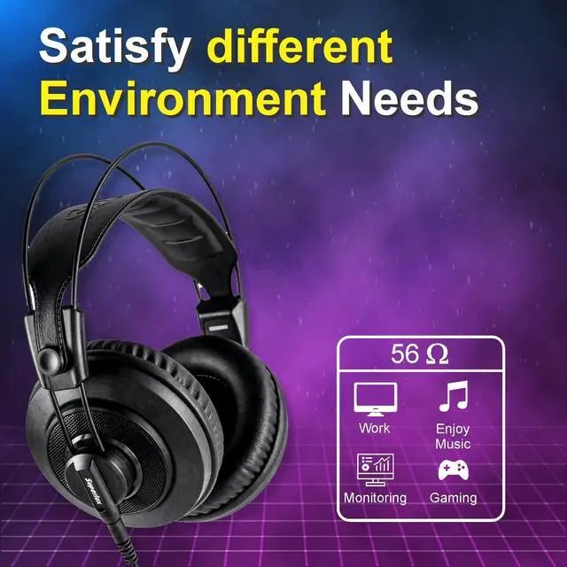 Alt view image 2 of 7 - HD668B MKII Semi-Open Studio Headphones, 50mm Drivers, 56, Wired | For mixing and mastering; HD668 upgraded diaphragm, neutral 50mm-driver tuning, precise imaging and a detachable cable