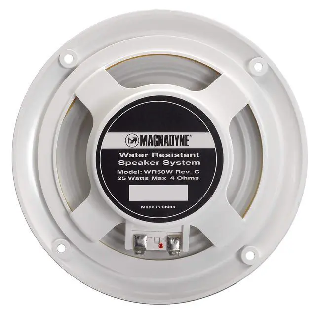 Alt view image 4 of 4 - 5 Water Resistant Slim Profile Dual Cone Speakers for RVs, Boats, Outdoors - Pair