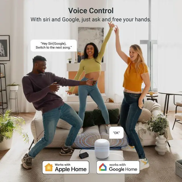 Alt view image 4 of 6 - LP10 WiFi Music Streamer for Existing Stereo Systems, AirPlay 2, Google Cast, Spotify Connect, Tidal Connect & Qobuz Connect, Wireless Audio Receiver for Amplifiers and Speakers