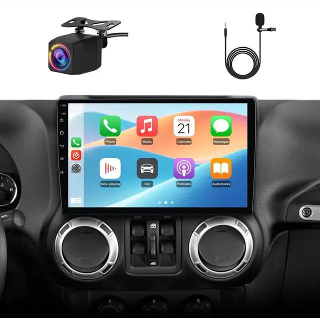 Main image of Car Radio for Jeep Wrangler JK 2007-2018 Dodge Ram 8Core 64GB