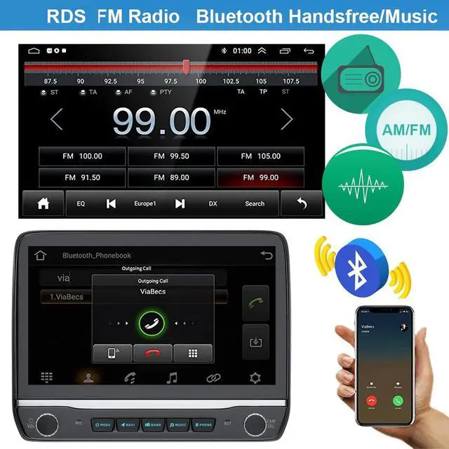 Alt view image 6 of 7 - 4+64G Car Radio Stereo for Toyota Tundra 2007 2008 2009 2010 2011 2012 2013 Toyota Sequoia 2008-2019, WiFi CarPlay Android Auto GPS Navi Touchscreen Volume Knob Fit OEM Backup Camera SWC JBL