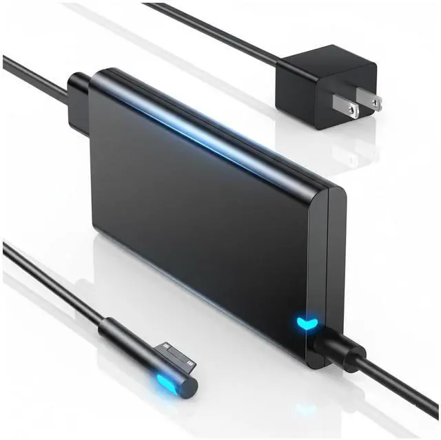 Main image of 65W Microsoft-Surface Pro Charger,Fast Charging Extender AC Power Supply | Compatible for Windows Surface Pro 9, 8,7+,7,6,5,4,3,X;Microsoft Surface Laptop 5,4,3,2,1;Surface Book 2,1;Surface Go 3,2,1