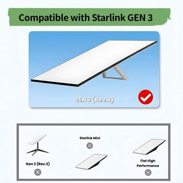 Alt view image 7 of 7 - Protective Cover Case Compatible with Starlink Gen 3 Waterproof Silicone Starlink Standard Accessories Gen 3 Against Rocks, Sand & Hail, Durable Outdoor Protection for Roof, Extreme Conditions