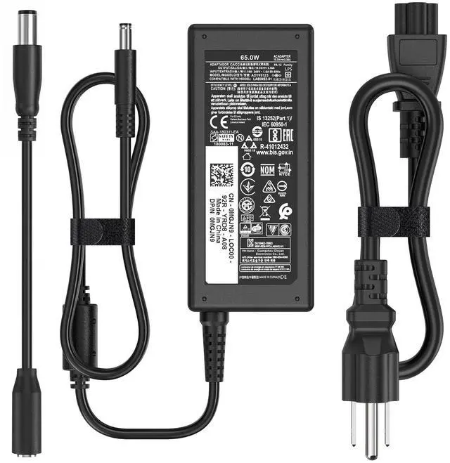 Main image of 65W 45W Laptop Charger Compatible with Dell Inspiron 15 XPS (4.5mm) | 19.5V 3.34A AC Adapter with 4.5-7.4mm Tip For Latitude Vostro 5000 7000 Series 11 13 15 17 2-in-1 Replaces LA65NS2-01