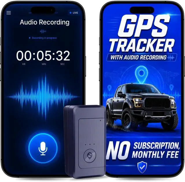 Main image of GPS Tracker for Vehicles No Subscription, Magnetic Car Tracker Device Hidden, Live Location, Tracking Device for Cars, SIM Card Included, 60-Day Battery, IP65 Waterproof, Geo-Fence, Route Playback