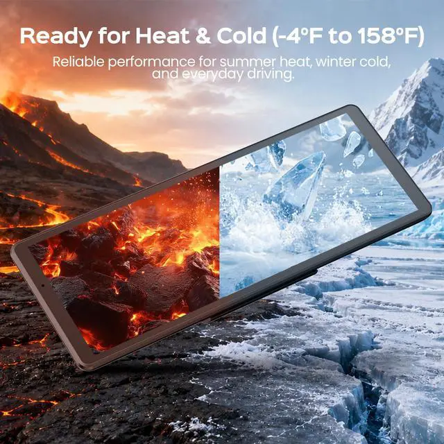 Alt view image 7 of 7 - 8.9" Portable CarPlay Screen for Car with Magnetic Mount | Wireless Apple CarPlay & Android Auto/ Waterproof 1080P Backup Camera/ GPS Navigation/ Plug & Play/ Voice Control/Mirror Link
