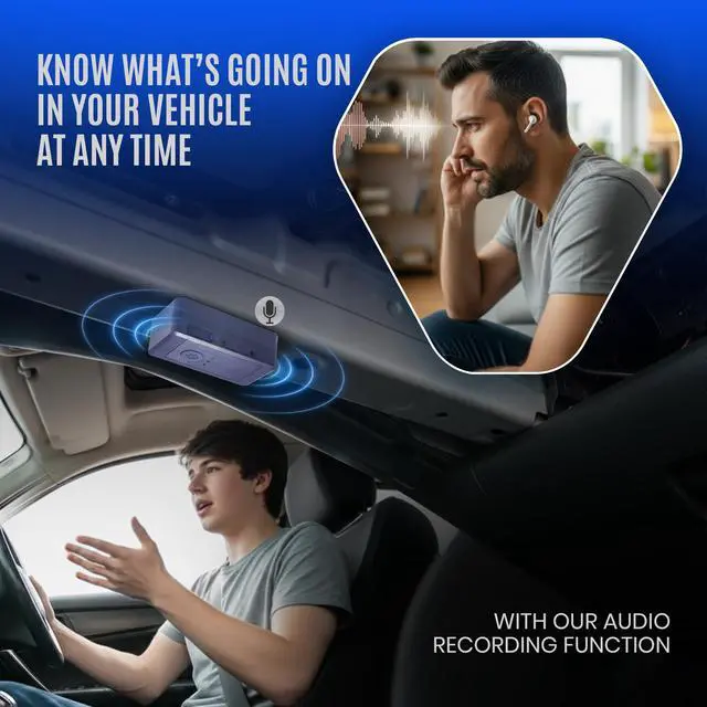 Alt view image 2 of 7 - GPS Tracker for Vehicles No Subscription, Magnetic Car Tracker Device Hidden, Live Location, Tracking Device for Cars, SIM Card Included, 60-Day Battery, IP65 Waterproof, Geo-Fence, Route Playback