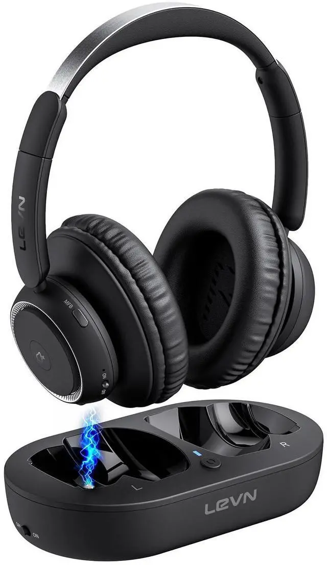 Main image of Wireless Headphones for TV, TV Headphones Wireless for Seniors with Transmitter Charging Base, Bluetooth 5.2, Low Latency, Easy Plug & Play Setup, Assistive Hearing, Ideal for Elderly Seniors